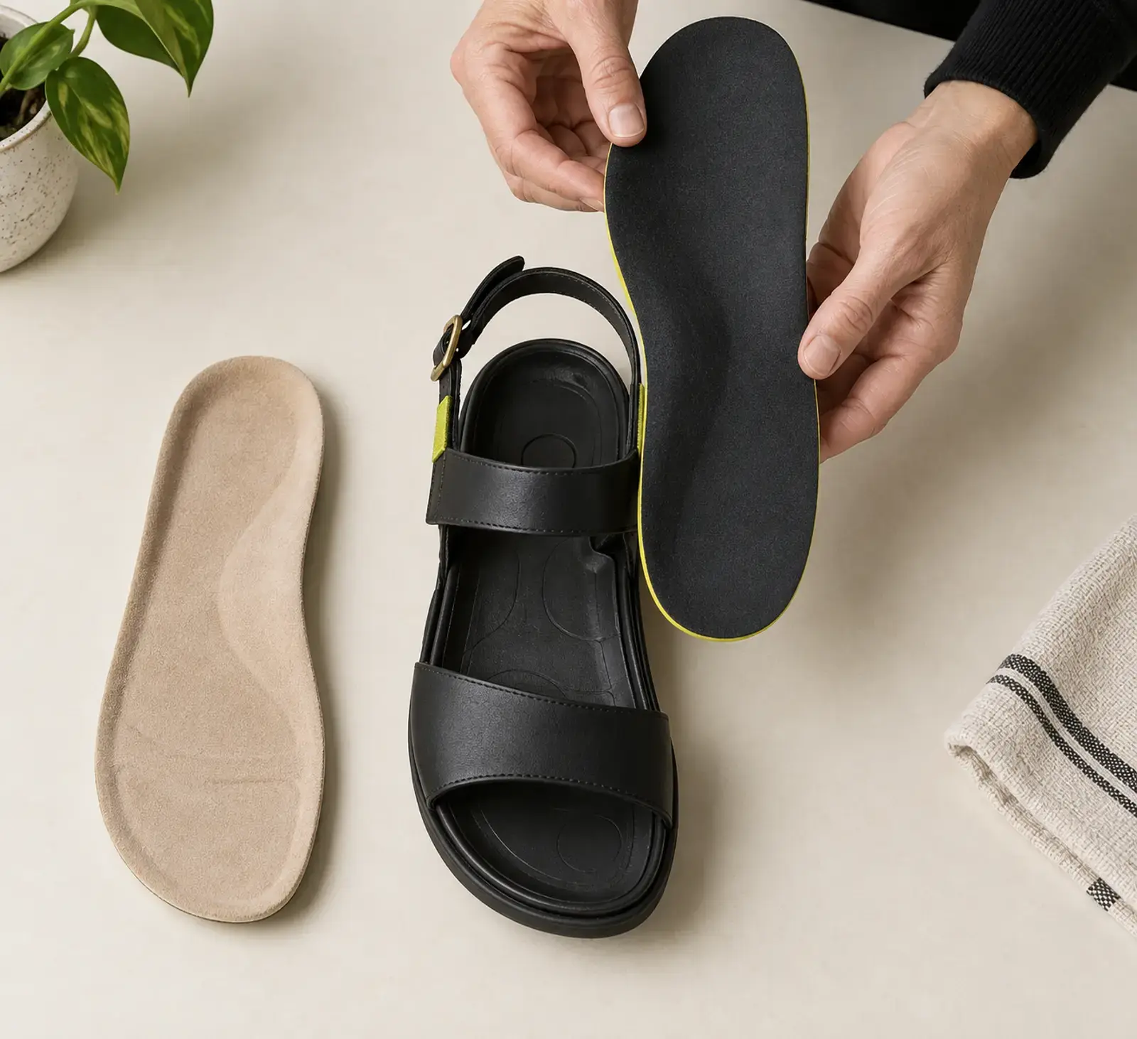 Sandalen für Einlagen: Worauf Sie beim Fußbett achten sollten