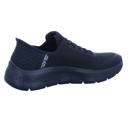 Black go walk sketchers on sale